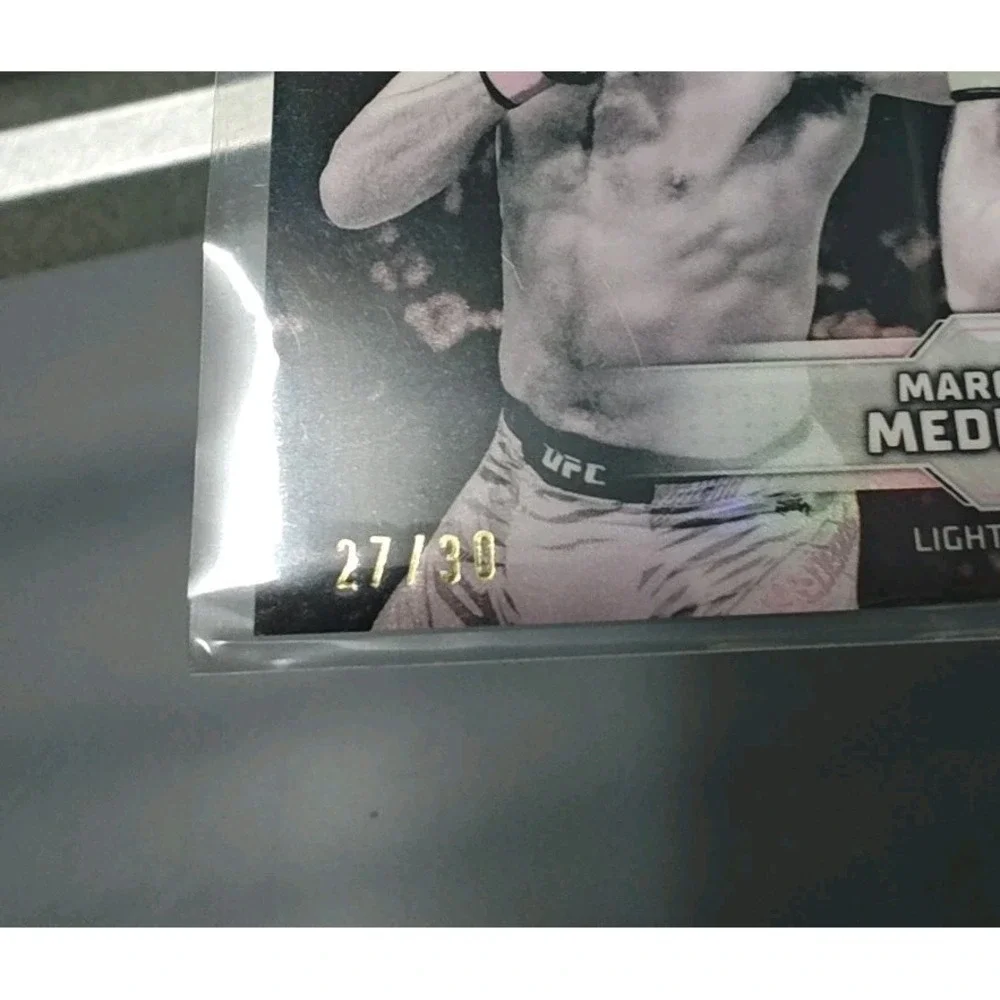 2026 Stadium Club UFC #CB-181 Marquel Mederos Pearl White Chrome /30 RC